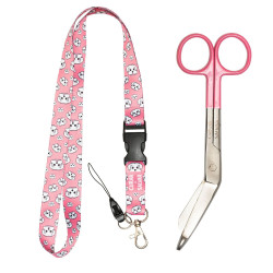PACK LANYARD BICHÓN + TIJERA SALMÓN