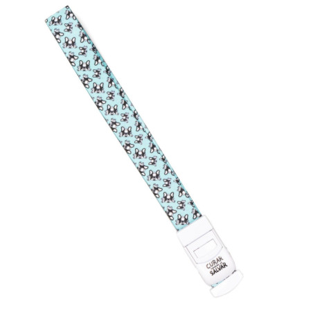 PACK LANYARD BULLDOG + TIJERA AZUL + COMPRESOR