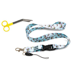 PACK LANYARD RAINBOW + TIJERA AMARILLA