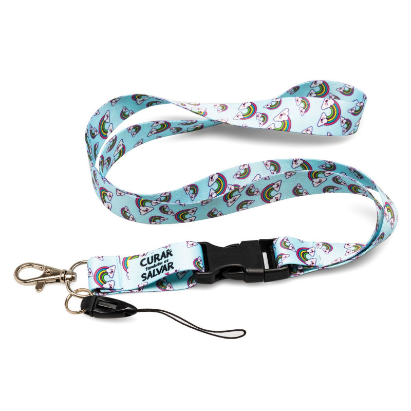 PACK LANYARD RAINBOW + TIJERA AMARILLA
