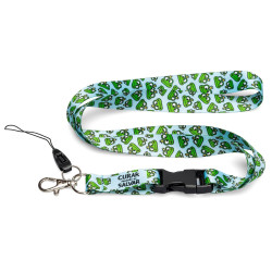 PACK LANYARD RANAS + TIJERA AZUL 2