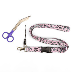 LANYARD PANDA + TIJERA LILA
