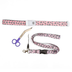 LANYARD PANDA + TIJERA LILA + COMPRESOR