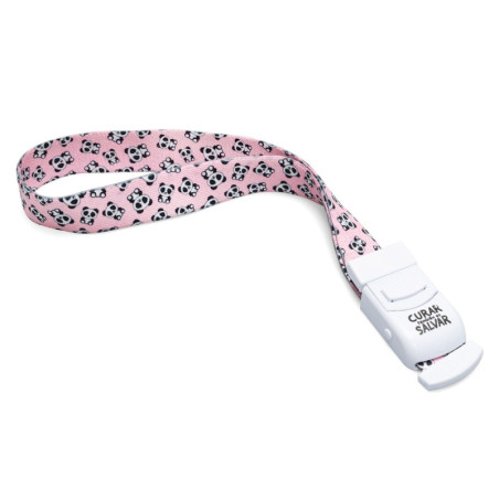 LANYARD PANDA + TIJERA LILA + COMPRESOR