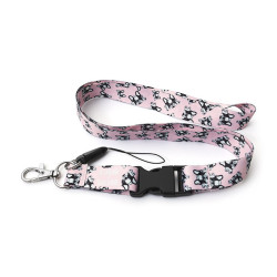 PACK LANYARD BULLDOG ROSA + TIJERA 2