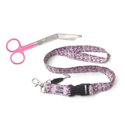 LANYARD UNICORNIOS + TIJERA ROSA