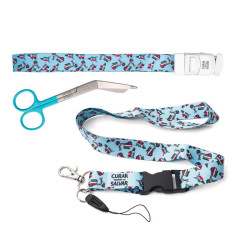 LANYARD VESPAS + TIJERA AZUL + COMPRESOR