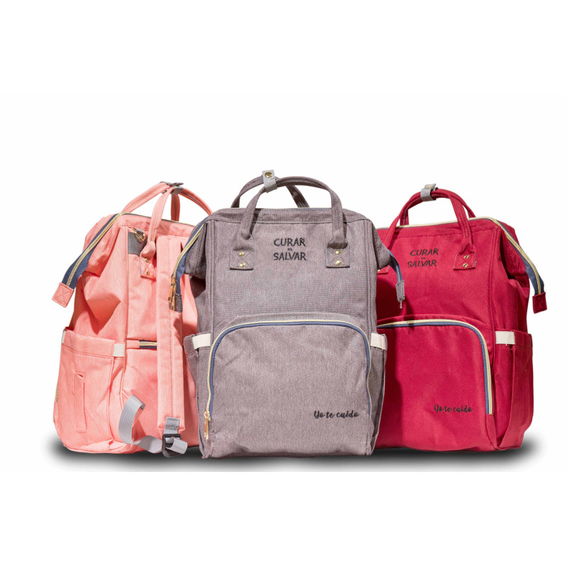 MOCHILA CORAL "YO TE CUIDO"