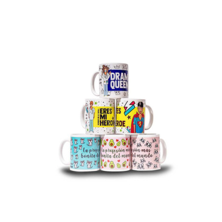 Taza Bulldog Rosa