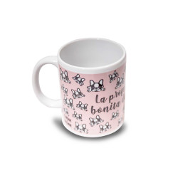 Taza Bulldog Rosa