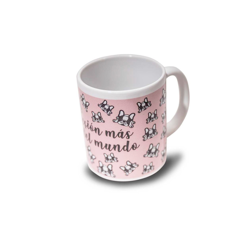 Taza Bulldog Rosa
