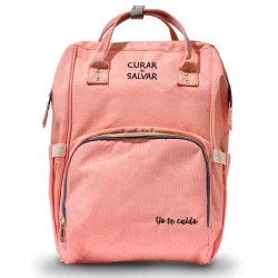 MOCHILA CORAL "YO TE CUIDO"