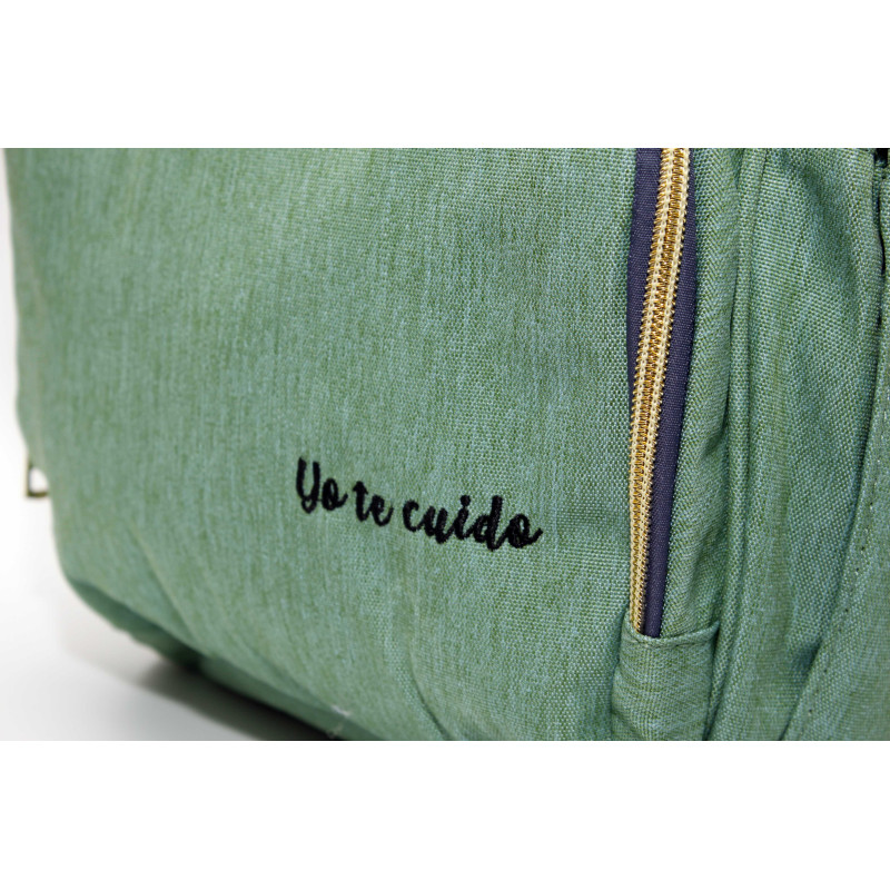 MOCHILA TURQUESA "YO TE CUIDO"