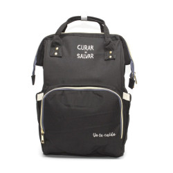 MOCHILA NEGRA "YO TE CUIDO"