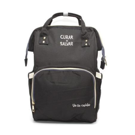 MOCHILA NEGRA "YO TE CUIDO"