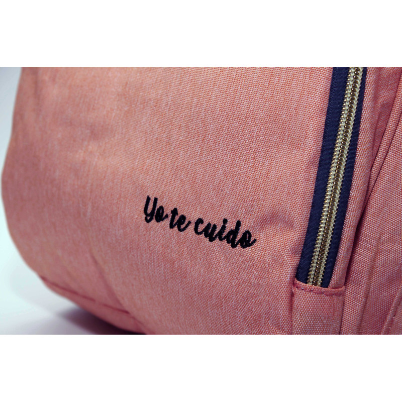 MOCHILA CORAL "YO TE CUIDO"