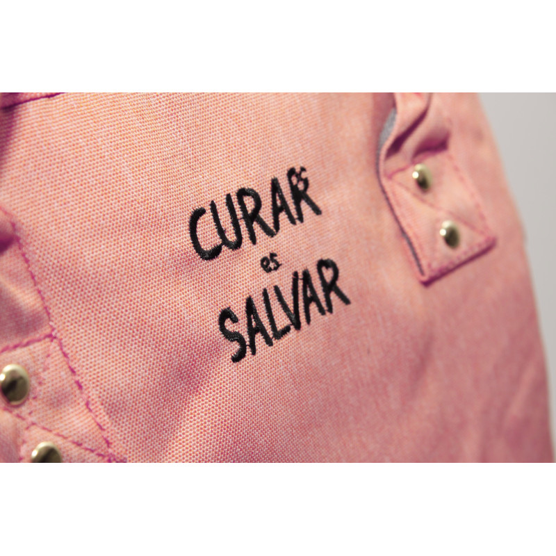 MOCHILA CORAL "YO TE CUIDO"