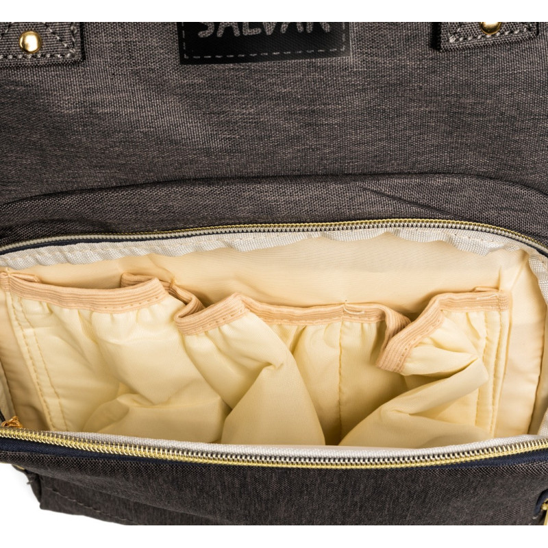 MOCHILA GRIS "YO TE CUIDO"