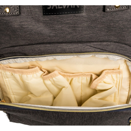 MOCHILA GRIS "YO TE CUIDO"