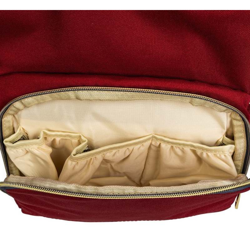 MOCHILA BURDEOS "YO TE CUIDO"