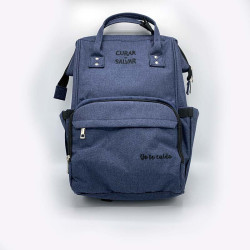 MOCHILA ZIP AZUL