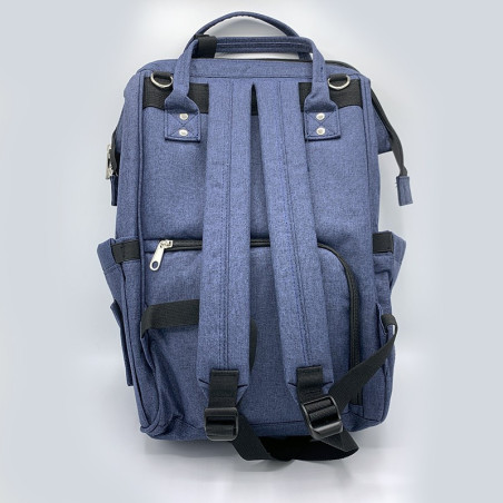 MOCHILA ZIP AZUL