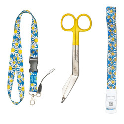 PACK LANYARD MARGARITAS + TIJERA AMARILLA + COMPRESOR
